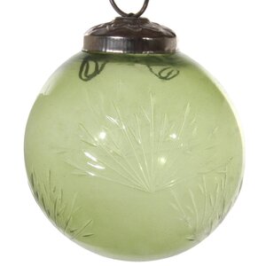 Стеклянный елочный шар Нежные Узоры 6 см ShiShi фото 1