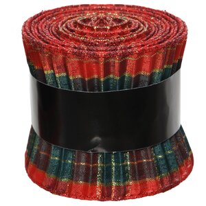 Декоративная лента Шотландка: Темная клетка 270*7.5 см Kaemingk фото 1