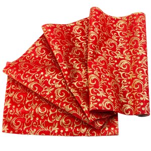 Ткань для декорирования Рубиновая Элегия - Узорчатая 35*200 см Kaemingk фото 1