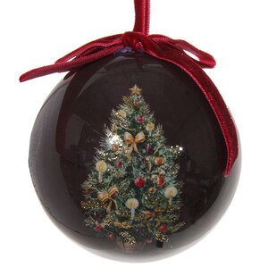 Елочный шар из папье-маше Символ Рождества, 8 см ShiShi фото 1