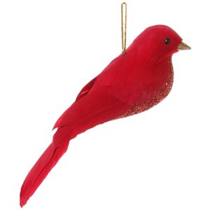 Елочная игрушка Неаполитанская Пташка Кавальери 13 см, подвеска ShiShi фото 1