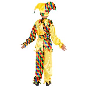 Карнавальный костюм Шут Карамболь, рост 158 см Батик фото 2
