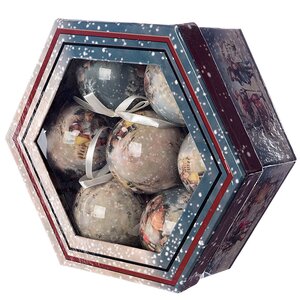 Набор шаров папье-маше Зимняя История 7.5 см, 7 шт Kaemingk фото 3