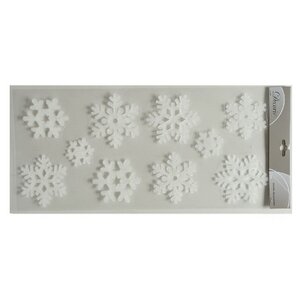 Новогодние наклейки на окна Снежинки 49*23 см Kaemingk фото 2
