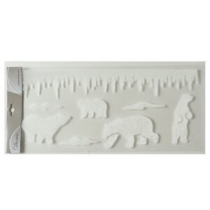 Новогодние наклейки на окна Медведи 49*23 см Kaemingk фото 2