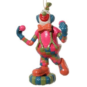 Елочная игрушка Клоун Жонглер 12.5 см, подвеска ShiShi фото 1