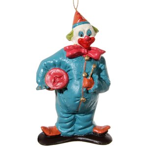 Елочная игрушка Смешной Клоун 11 см, подвеска