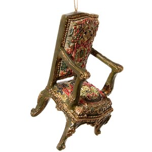 Елочная игрушка Царское Кресло, 10 см, подвеска ShiShi фото 1