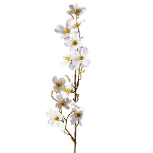 Ветка Цветущий Кизил белая 65 см ShiShi фото 1