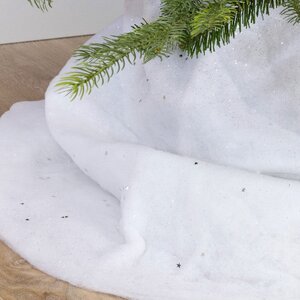 Покрывало Снежный Ковер с серебряными звездочками 120*80 см Kaemingk фото 3