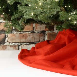 Декоративное покрывало Рождественское 100*80 см красное Kaemingk фото 2