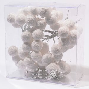 Гроздь Снежные шарики, 25 мм, 6 шт Kaemingk фото 1