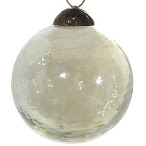 Винтажный елочный шар Ледяная Сказка 10 см, стекло ShiShi фото 1