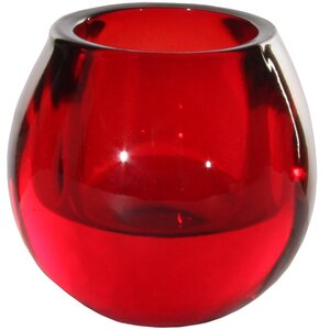 Стеклянный подсвечник Эмбер 7 см красный ShiShi фото 1