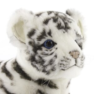 Мягкая игрушка Детеныш белого тигра лежащий 36 см Hansa Creation фото 3
