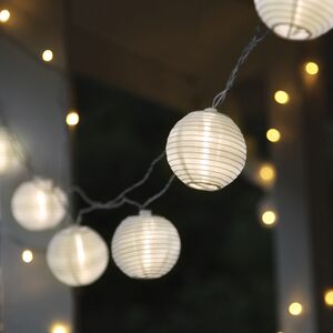 Светодиодная гирлянда Китайские Фонарики - Шанхай 4.5 м, 10 теплых белых ламп, прозрачный ПВХ, IP44 Star Trading фото 1