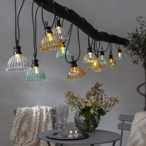 Гирлянда из лампочек Олерон, 12 теплых белых LED ламп, 4.95 м, черный ПВХ, IP44 Star Trading (Стар Трэйдинг) фото 2