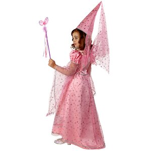 Карнавальный костюм Сказочная Фея, розовый, рост 128 см Батик фото 2