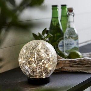 Садовый светильник-шар на солнечной батарее Solar Sphere 13*12 см теплый белый, IP44 Star Trading фото 1