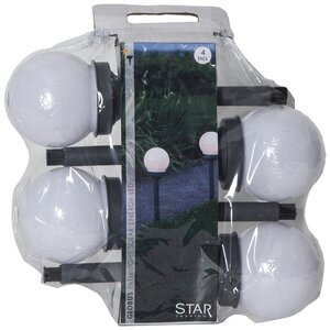 Садовые солнечные светильники Solar Globus 27*10 см, 4 шт, IP44 Star Trading фото 4
