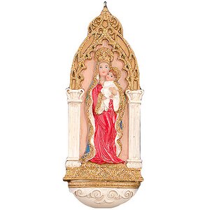Елочная игрушка Мадонна с Младенцем 12*6 см, подвеска