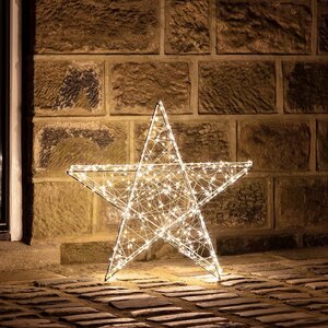 Светодиодная фигура Звезда Lotta Shine 70 см, 80 теплых белых LED ламп, IP20 Kaemingk фото 5