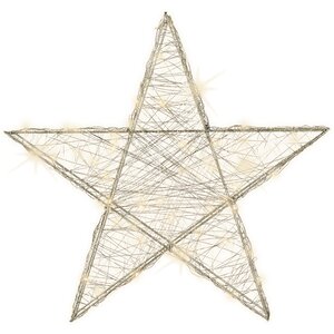 Светодиодная фигура Звезда Lotta Shine 50 см, 60 теплых белых LED ламп, IP20 Kaemingk фото 4