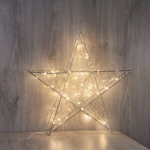 Светодиодная фигура Звезда Lotta Shine 50 см, 60 теплых белых LED ламп, IP20