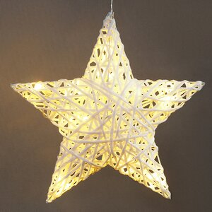 Светящаяся Звезда Млечного Пути 30 см, 10 теплых белых LED ламп, на батарейках Kaemingk фото 1