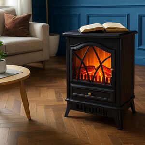 Декоративный камин с обогревом Garette 54*42 см, диммер Kaemingk фото 5