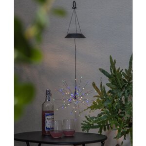 Подвесной садовый светильник Solar Glory Firework 50*26 см, 90 разноцветных LED ламп, на солнечной батарее, IP44 Star Trading фото 1
