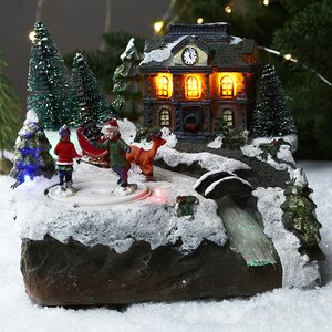 Светящаяся композиция Зимний Вечер 19*16 см с движением и подсветкой Kaemingk фото 3