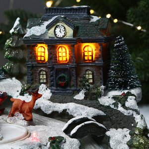 Светящаяся композиция Зимний Вечер 19*16 см с движением и подсветкой Kaemingk фото 4