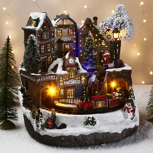 Светящаяся музыкальная композиция Уютное Рождество 27*27*26 см, уцененный Kaemingk фото 1