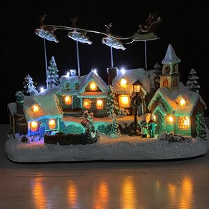 Светящаяся композиция Волшебный Новый год 36*25*16 см с анимацией Kaemingk фото 5