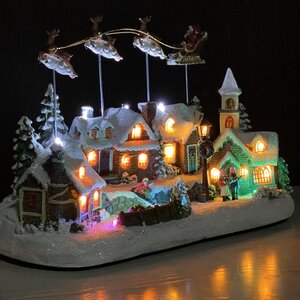 Светящаяся композиция Волшебный Новый год 36*25*16 см с анимацией Kaemingk фото 4