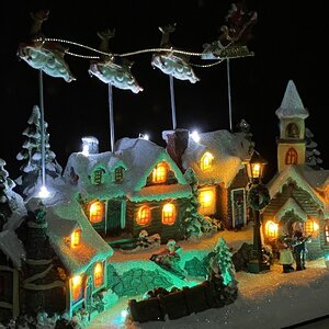 Светящаяся композиция Волшебный Новый год 36*25*16 см с анимацией Kaemingk фото 3