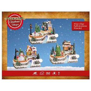 Светящаяся композиция Christmas Village: Украшение Елочки 21*16 см, с движением и музыкой, на батарейках Kaemingk (Кейминг) фото 2