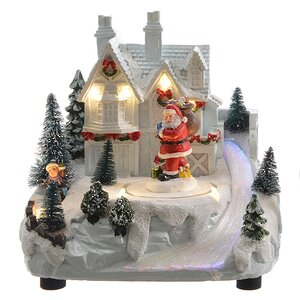 Светящаяся анимационная композиция "Снежные деньки с Дедом Морозом", LED, 18*11*14 см Kaemingk фото 1