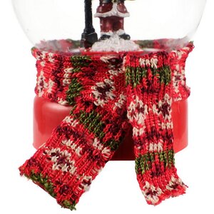 Музыкальный снежный шар с подсветкой и метелью Милый Санта 18*14 см, батарейки Kaemingk фото 4