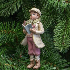 Елочная игрушка Рождественские Певцы - Мальчик 11*7 см, подвеска Holiday Classics фото 2