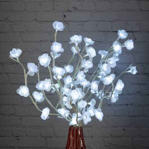 Светящийся букет Цветущая вишня 50 см, 60 холодных белых LED ламп Kaemingk фото 1
