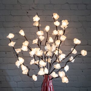 Светящийся букет Яблоневый цвет 50 см, 60 теплых белых LED ламп Kaemingk фото 1