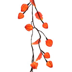 Гирлянда Физалис Оранжевый, 180 см, 32 теплые белые LED лампы Kaemingk фото 4
