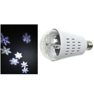 Новогодний светильник лампа Снежинки, цоколь Е27, 36 м2, 15*8 см Kaemingk фото 2