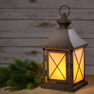 Светодиодный светильник - фонарь с имитацией пламени Ульрик 32*15 см, на батарейках Kaemingk фото 1