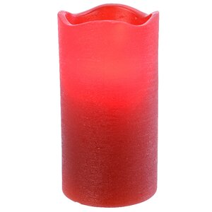Декоративный светильник - свеча Рубиновые Снежинки 15 см, 20 м2, на батарейках Kaemingk фото 4