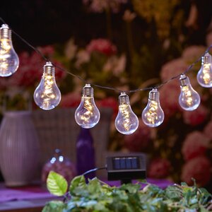 Гирлянда из лампочек Ретро на батарейках, 8 ламп с теплым белым светом, 1.75 м, прозрачный ПВХ Kaemingk фото 2