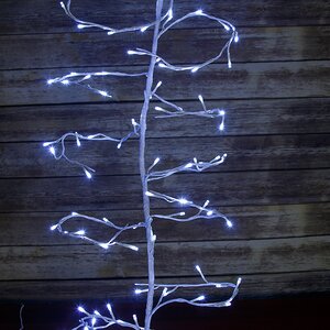 Ветка - лиана Ледяная Ива, 300 см, 288 LED ламп, холодный белый Kaemingk фото 2