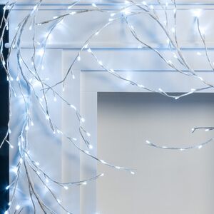 Ветка - лиана Ледяная Ива, 300 см, 288 LED ламп, холодный белый Kaemingk (Кейминг) фото 4